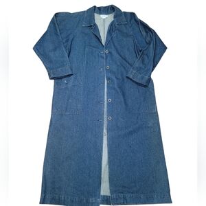 Vintage Oshkosh Denim Trench Coat Small